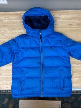 L.L. Bean Kids' Blue Hooded Puffer Jacket
